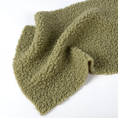 Επεξεργασμένο 100% Polyester Teddy Fleece Μακρό μαλλί Δερμάτινο ύφασμα γούνας για παιχνίδια και ρούχα