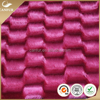 100% Polyester πλεκτό PV Plush ύφασμα με αριθμό νήματος ανάλογα με το αίτημά σας
