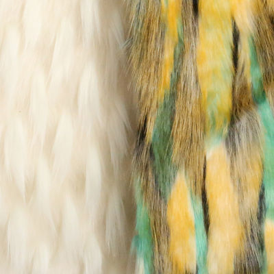 Πλούσια χειμερινά παλτά JACQUARD με πολυτελή ψεύτικη γούνα 100% ακρυλικό