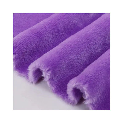 Προσαρμοσμένο χρώμα 100D Yarn Count Coral Fleece Fabric για Πιτζάμες 300gm Double Faced