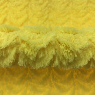 Υψηλή αντοχή χαμηλή στάθμη βούρτσας PV Plush υφασματικό λουλούδι για ένδυση ή παιχνίδια