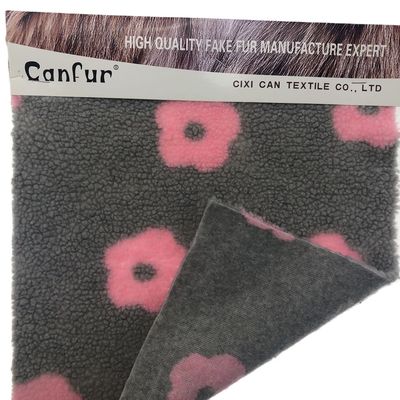 Προσαρμοσμένο πλεκτό ύφασμα Jacquard Sherpa για τις απαιτήσεις του πελάτη
