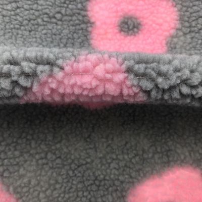 Προσαρμοσμένο πλεκτό ύφασμα Jacquard Sherpa για τις απαιτήσεις του πελάτη