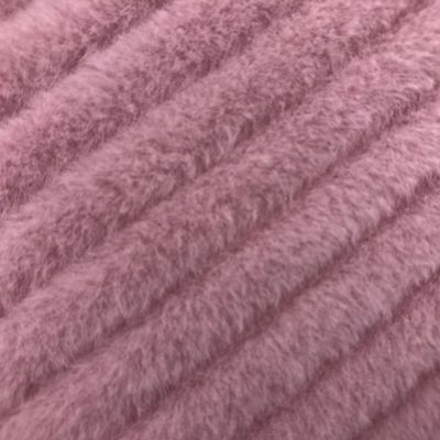 Σχεδιασμός υλικό Plush Back 100% Polyester χρωματισμός τρίχωμα κουνελιού για ένδυση