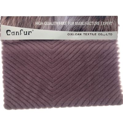 Σχεδιασμός υλικό Plush Back 100% Polyester χρωματισμός τρίχωμα κουνελιού για ένδυση