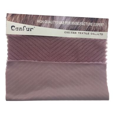 Σχεδιασμός υλικό Plush Back 100% Polyester χρωματισμός τρίχωμα κουνελιού για ένδυση