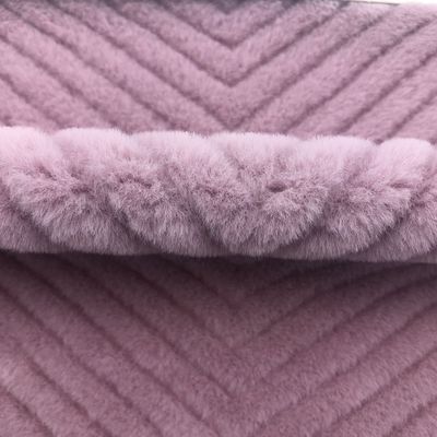 Σχεδιασμός υλικό Plush Back 100% Polyester χρωματισμός τρίχωμα κουνελιού για ένδυση