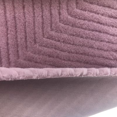 Σχεδιασμός υλικό Plush Back 100% Polyester χρωματισμός τρίχωμα κουνελιού για ένδυση