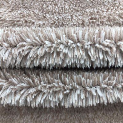 100% Polyester Cationic βαμμένο πλεκτό υφάσματα Sherpa Fleece για διάφορες εφαρμογές