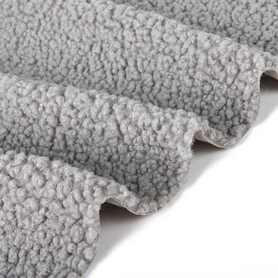 Προσαρμοσμένο ζεστό και μαλακό ύφασμα Teddy Fleece για ένδυση 100% πολυεστέρας πλάτος 58/60