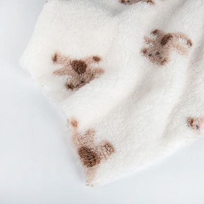 Ελαφρύ και άνετο Teddy Bear εκτύπωση Fleece ύφασμα για παιδιά Φορούν 100% πολυεστέρα προσαρμοσμένη