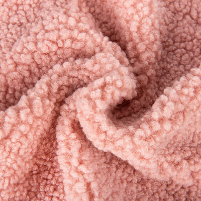 100 Polyester Knitted Teddy Fabric Textile with Customized Density Sherpa Fleece (Πολυεστέρας πλεγμένο Teddy Fabric με προσαρμοσμένη πυκνότητα)