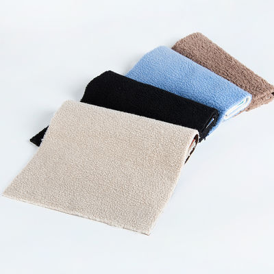 Προσαρμόσιμο αριθμό νήματος 100% Polyester Sherpa Fleece Teddy Bonded Suede πλεκτό ύφασμα