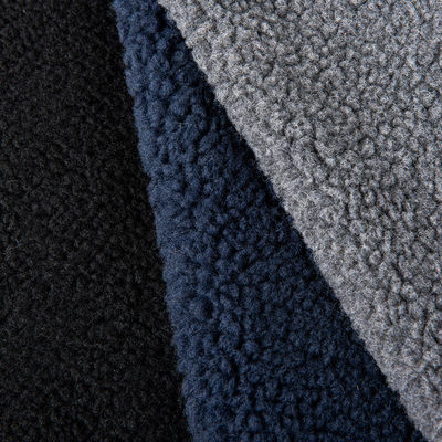 Προσαρμόσιμα νήματα Count Sherpa Lamb Borg Wool Plain Plush Fabric για ένδυση