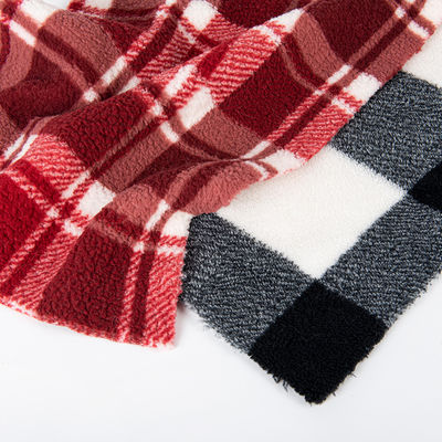 Super Soft 100 Πολυεστέρας πλεκτό Custom Pattern 3D Jacquard Mirco Sherpa Fleece υφάσματα για ένδυση