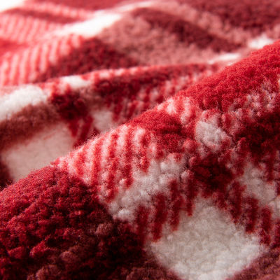Super Soft 100 Πολυεστέρας πλεκτό Custom Pattern 3D Jacquard Mirco Sherpa Fleece υφάσματα για ένδυση