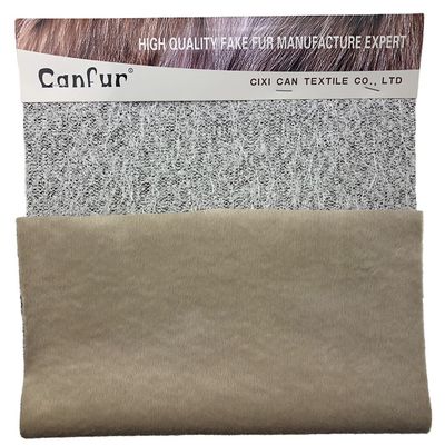 Ελαφρύ υλικό 100% πολυεστέρα Sherpa Fur Bonded Super Soft Fur