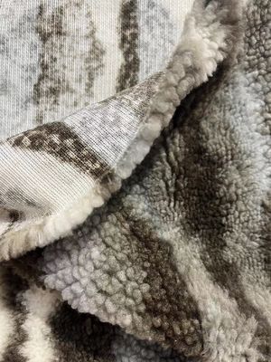 100% Polyester Sherpa Fleece ύφασμα σε 58/60 " πλάτος για εξατομικευμένη διακόσμηση σπιτιού