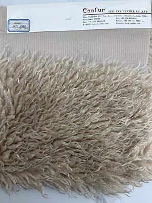 Προσαρμοσμένο 100% πολυεστέρας πλεκτό Terry Teddy Fur Velvet ύφασμα για την παραγωγή ένδυσης