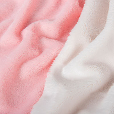Ελαφρύς δέρματος Sherpa Short Fur Fabric για παιχνίδια/καλσόν 100% πολυεστέρας Πνευστό νήμα αριθμός Όχι