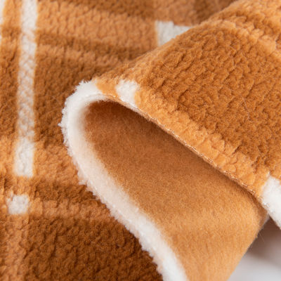 Τυπωμένο 100% Polyester Textile Sherpa Fleece Fabric για ενδύματα με στυλ TWILL