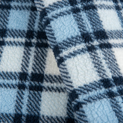 Τυπωμένο 100% Polyester Textile Sherpa Fleece Fabric για ενδύματα με στυλ TWILL