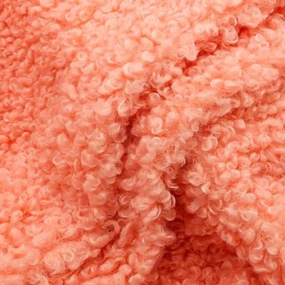 Γυναικείο παλτό 300GSM Teddy Fleece υφάσματα μαλακό κέλυφος Custom Color 100% Polyester δωρεάν δείγματα