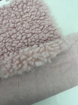 Υφάσματα Teddy φτιαγμένα από Sherpa Fleece 100% Polyester βαρύ βάρος για χειμερινό ένδυμα