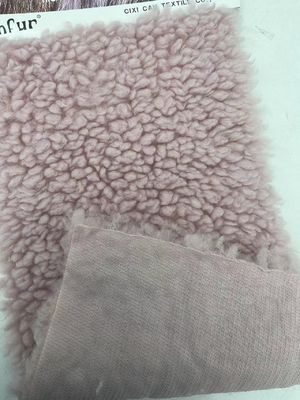 Υφάσματα Teddy φτιαγμένα από Sherpa Fleece 100% Polyester βαρύ βάρος για χειμερινό ένδυμα
