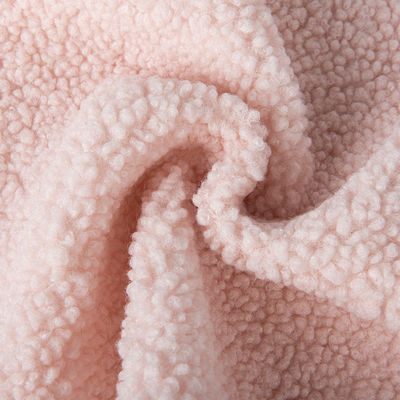 Επεξεργασμένο 100% Polyester Teddy Fleece Μακρό μαλλί Δερμάτινο ύφασμα γούνας για παιχνίδια και ρούχα