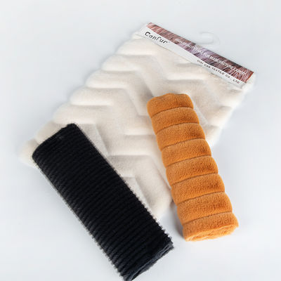 Ελαφρύς βουρτσισμένος PV Plush False Rabbit Fur Fabric για παλτό 100% Polyester Αριθμός νήματος 80S × 80S