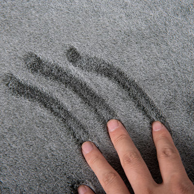 Λευκή Τύπου Χρωματική Τύπωση Mink Rabbit Fur Fabric for Garments 133×100 Πυκνότητα και μαλακότητα