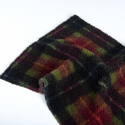 Προσαρμοσμένο 100% Polyester Teddy ύφασμα Jacquard Sherpa ύφασμα τέλεια για κουβέρτες πετάει