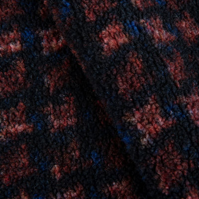 Προσαρμοσμένο 100% Polyester Teddy ύφασμα Jacquard Sherpa ύφασμα τέλεια για κουβέρτες πετάει