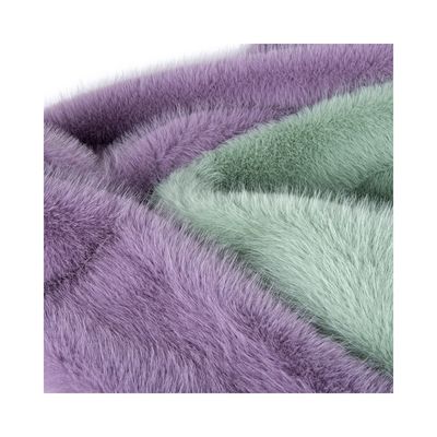 100% Polyester Plush Fabric Long Hair Fux Fur Fabrics για ενδύματα Επεξεργασία-φώτιση