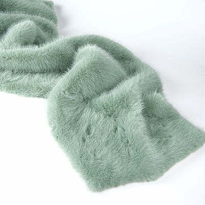 100% Polyester Plush Fabric Long Hair Fux Fur Fabrics για ενδύματα Επεξεργασία-φώτιση