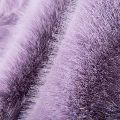 100% Polyester Plush Fabric Long Hair Fux Fur Fabrics για ενδύματα Επεξεργασία-φώτιση