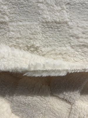 Ελαφρύ πλεκτό υφάσματος από γύψο με μοτίβο Jacquard για Shu Velveteen Double Side Mirco Sherpa