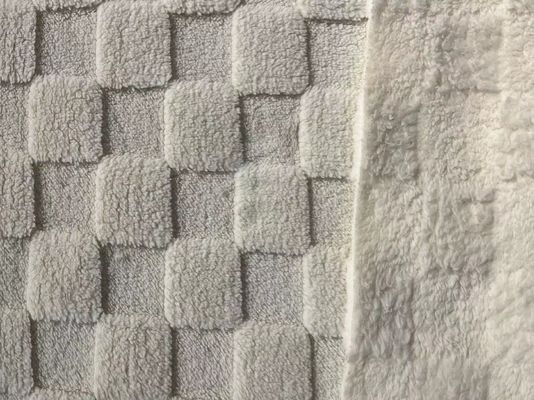 Ελαφρύ πλεκτό υφάσματος από γύψο με μοτίβο Jacquard για Shu Velveteen Double Side Mirco Sherpa
