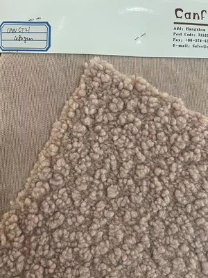 Ελαφρύ και ανθεκτικό πλεκτό ύφασμα Teddy Fleece για οικιακό υφασμάτινο / ένδυμα / παιχνίδια