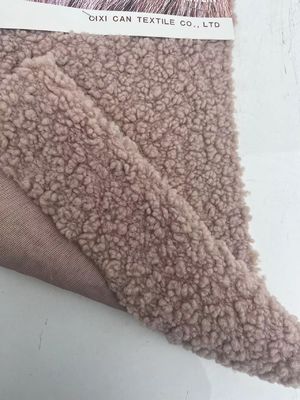 Ελαφρύ και ανθεκτικό πλεκτό ύφασμα Teddy Fleece για οικιακό υφασμάτινο / ένδυμα / παιχνίδια
