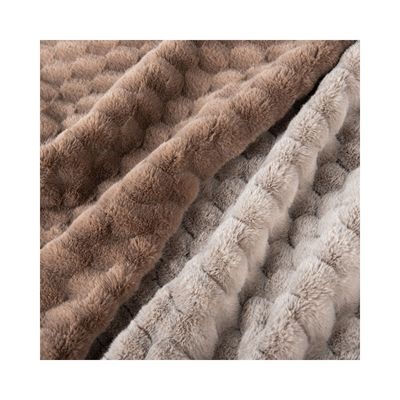 100% Polyester Design Soft Rabbit Fur Fux Fur Fabric για ενδύματα/υφασματικές υφαντικές ύλες/χαλιά