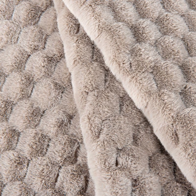 100% Polyester Design Soft Rabbit Fur Fux Fur Fabric για ενδύματα/υφασματικές υφαντικές ύλες/χαλιά