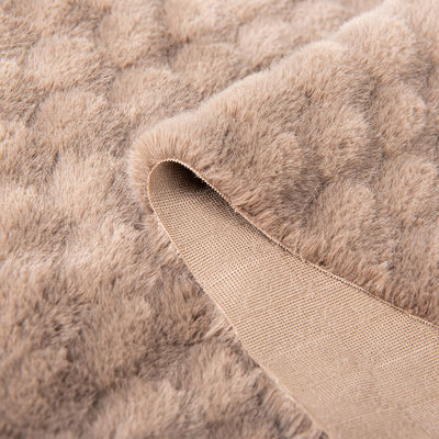 100% Polyester Design Soft Rabbit Fur Fux Fur Fabric για ενδύματα/υφασματικές υφαντικές ύλες/χαλιά